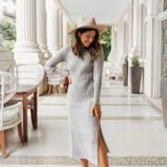 x BFF Hollie Long Sleeve Sweater Dress - Picture 2 of 4